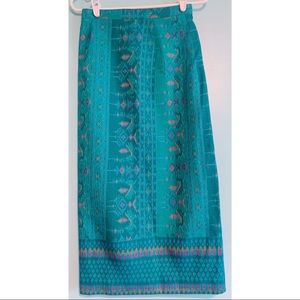 Gorgeous Boho Teal/Emerald Handmade(?) Skirt